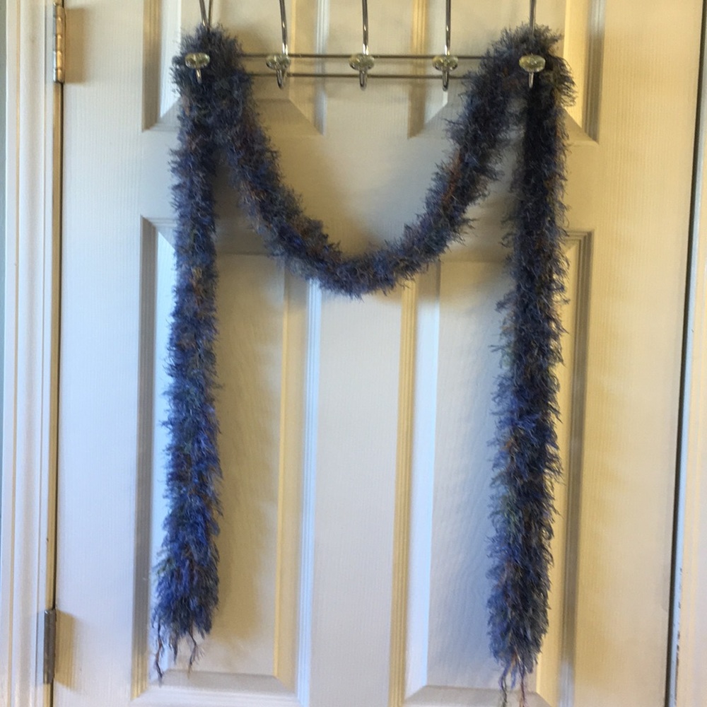 super soft and luxurious scarf blue